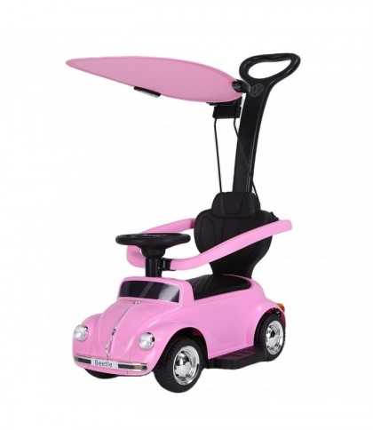 Laste elektriauto 3in1 Volkswagen Beetle, roosa, SOODUSPAKKUMISED, Aktiivne tegevus, Istu peale ja sõida, Mänguasjad